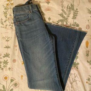 Express high rise bell flare jeans.